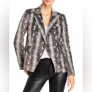 NWOT Generation Love Sasha Snake Print Velvet Blazer